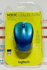 Logitech M317c Wireless Mouse - Blue Aurora BNIB