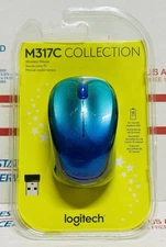 Logitech M317c Wireless Mouse - Blue Aurora BNIB