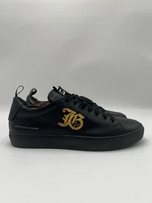 John Galliano Black Casual Shoes for Men with Upper Leather for
