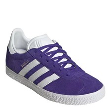 Adidas Originals Gazelle J Big Kids Purple White Casual Sneaker Size 6 NIB