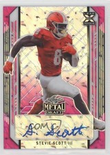 2021 Leaf Metal Draft Pink Marble /25 Stevie Scott III #BA-SS3 Auto 0q0m
