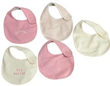 Next Baby Bibs 5 Pack (0-3M) – Soft Cotton Dribble Bibs – Unisex – New w/o Tags.