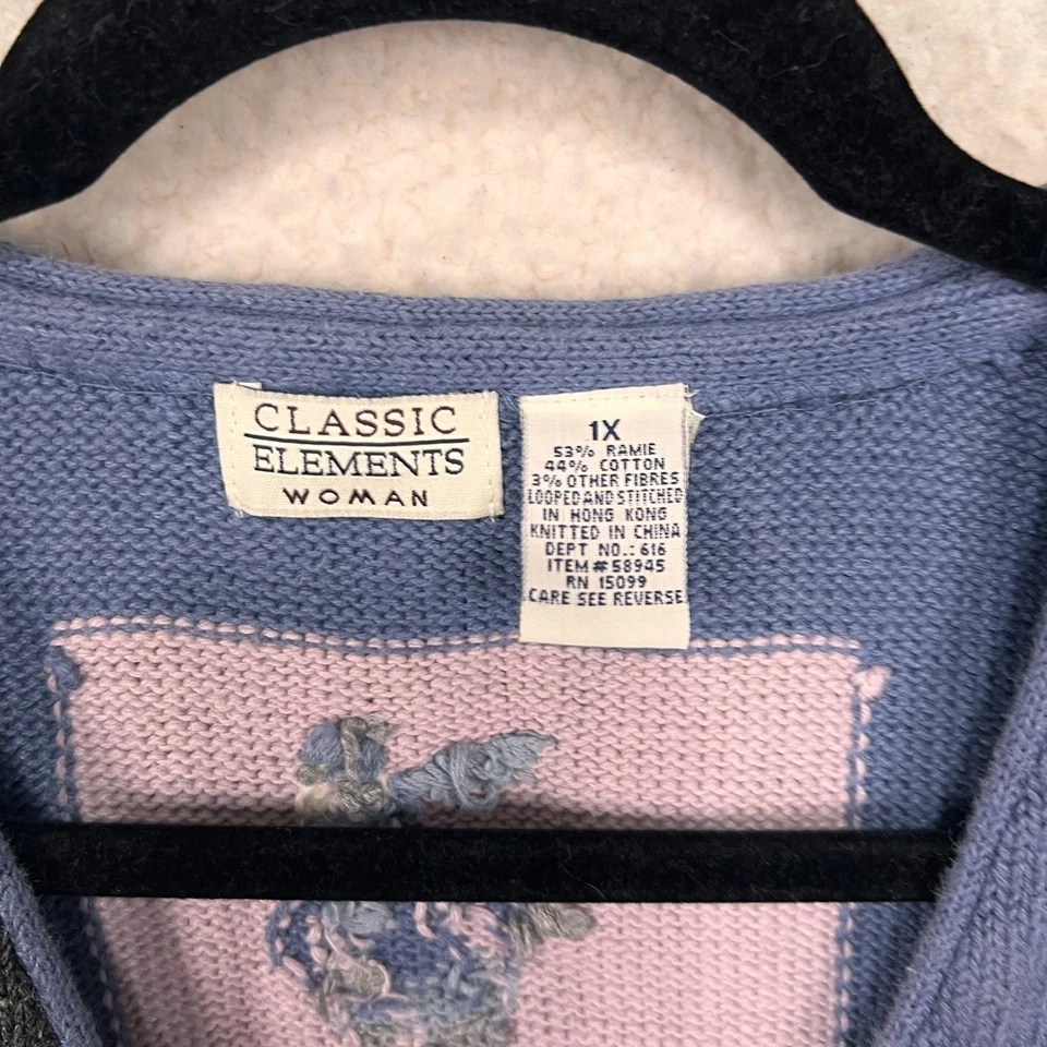 De colección. Suéter Chaleco Tejido Invierno Elementos Clásicos Para Mujer’s 1X Navidad Patinaje sobre Hielo Foto 3 de 4