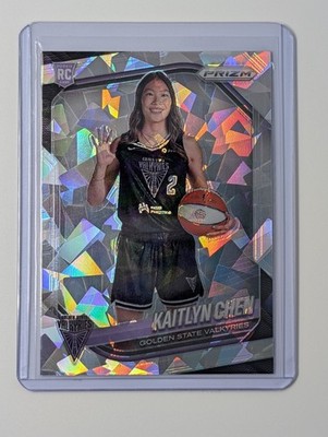 2025 Panini Prizm WNBA #143 Kaitlyn Chen Ice Cracked Prizms Rookie RC