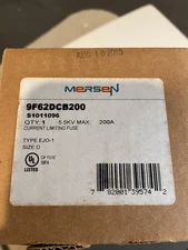 NEW IN BOX  Mersen Ferraz Shawmut 9F62DCB200  5.5KV 200A Fuse Size D