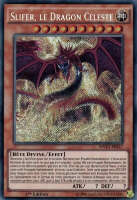Yu Gi Oh! Slifer, der Himmlische Drache MVP1-FRS57 Secret Rare auf Französisch