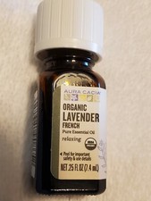UPC 051381908652 product image for Organic French Lavender by Aura Cacia Pure Essential Oil .25 fl oz (7.4 mL)  | upcitemdb.com