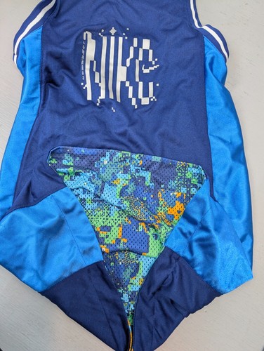Nike Reversible Jersey Tank Top Big Kids Size XS Brighter Together Blue Colorful - Picture 7 of 10