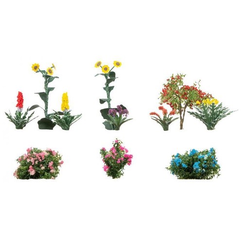11 Fleurs dans le jardinet - FALLER 181289 - HO 1/87 - Foto 2 di 3