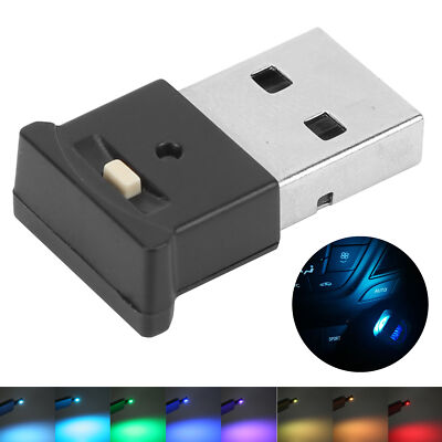 USB LED Ambient Light 8 Colors RGB Dynamic Change Brightness Adjustable Mini 
