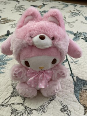 Sanrio Hokkaido Limited Hello Kitty & My Melody Fox Plush Doll Set