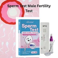 Male Fertility Sperm Test Kit | 99% Accurate Home Test | Fast & Private Results