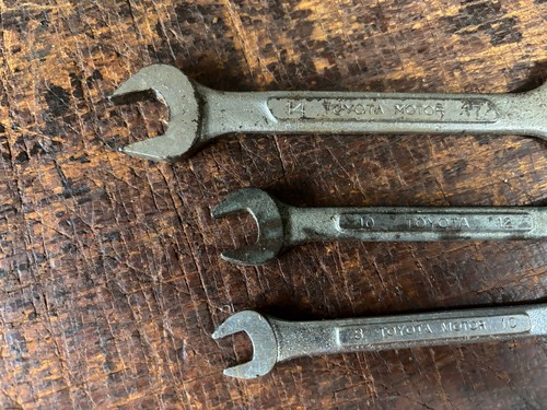 Vintage Toyota Motor Open End Spanners (3) 8mm-17mm Made in Japan 1990's - Bild 2 von 5
