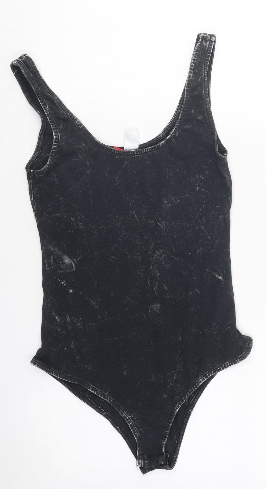 Divided Womens Black Ombre Polyester Blend Bodysuit One-Piece Size S