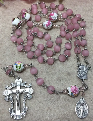 St. Padre Pio Rosary, Miraculous Medal, Unbreakable Rosary | Handmade