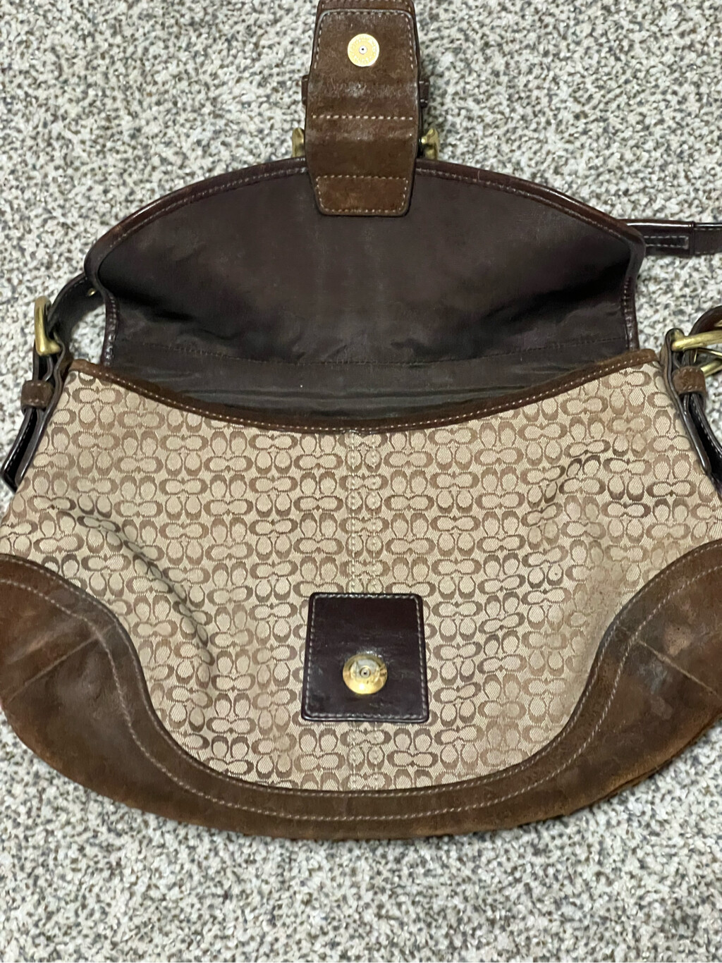 Vintage Coach bag in excellent condition. Suede botto… Gem