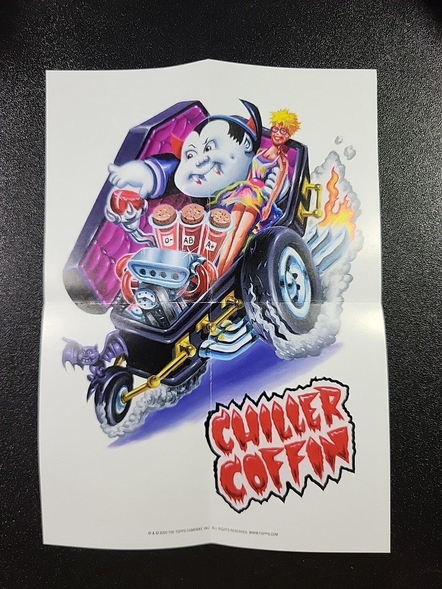 Nasty Nick in Chiller Coffin Garbage Pail Kids Krashers 5x7 Poster