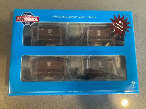 HO Roundhouse 87106 24' 4-Car Ore Car Set Duluth Missabe & Iron Range NIOB