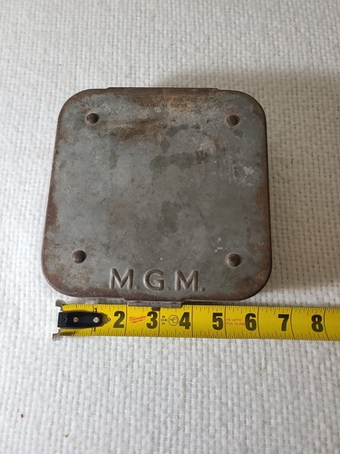 Vintage Goldberg Brothers MGM Trailer Film Reel Canister Carrying Case 6 1/2 " A - Picture 3 of 11