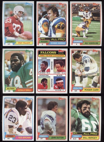1981 TOPPS NFL FOOTBALL CARD + ROOKIE RC SEE LIST 227-528 - Picture 31 of 448