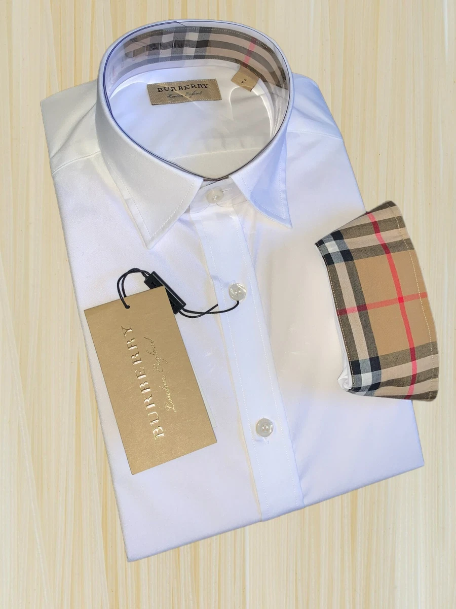 Burberry white sale dress shirt