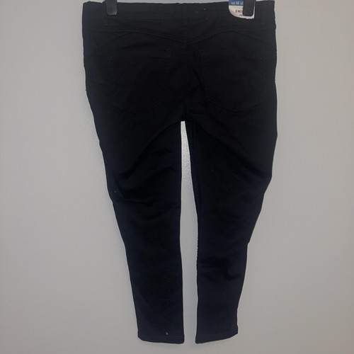 NEW SIZE 14 Black NEW LOOK MATERNITY - Emilee - Lift & Shape - Crop Skinny Jeans - Picture 4 of 6