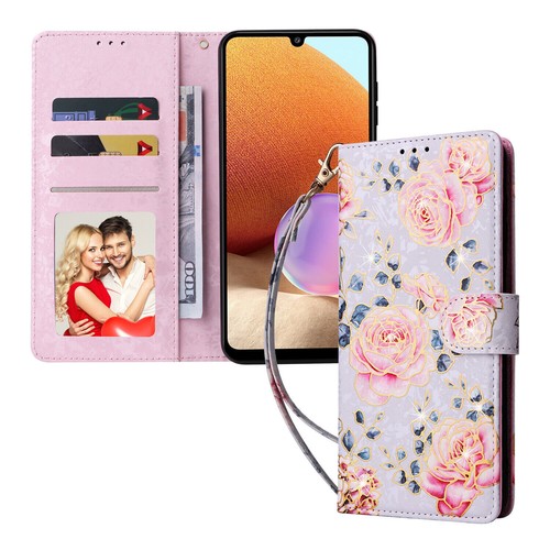 Flip Floral Wallet Phone Case For Samsung A23 A04 A14 A34 A54 A24 A05s A05 - Picture 13 of 18