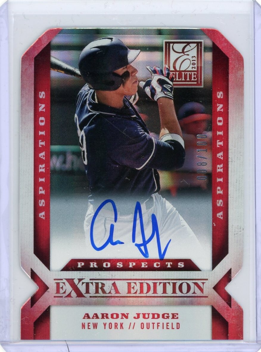 2013 Panini Elite Extra Edition Aspirations Auto #122 Aaron Judge 