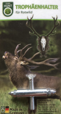 1x Trophäe Befestigung Halter Klammer Rothirsch Trophäenschild Trophäenhalter