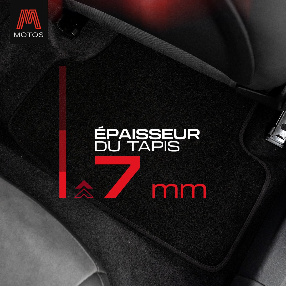 MOTOS Basic Tapis Voiture En Velours Destiné à BMW X3 G01 Depuis 2017 - Basic, Matériau, Rouge - Découvrez Un Nouveau Confort De Conduite Avec Un Jeu De Tapis De