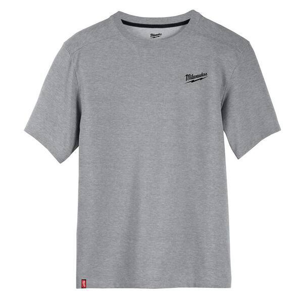 Milwaukee 603G-L FREEFLEX Hybrid Work Tee - Short Sleeve Gray L