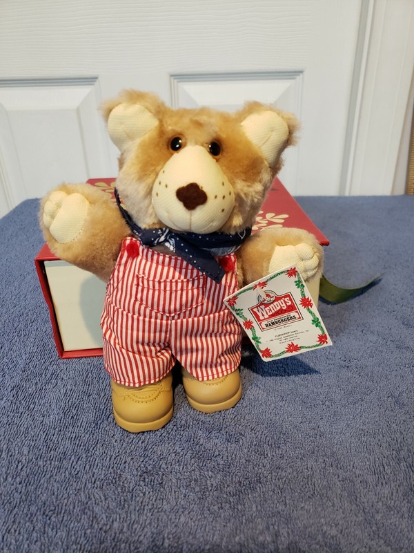 Furskins Collection Bear Toy 1986 Wendy's 7''