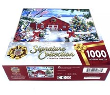 New Masterpieces Signature Collection Country Christmas - 1000 Pc Jigsaw Puzzle
