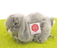 Teddy Hermann PlüSchtier Hase Widderkaninchen Sitzend Grau 18 Cm