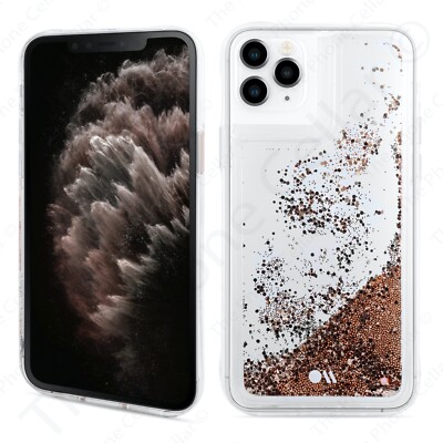 Case Mate Waterfall Gold Glitter Confetti Protective Case Apple iPhone 11 Pro