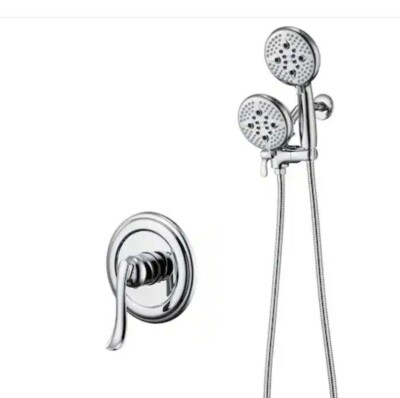 ELLO&ALLO Shower Faucet & Handheld Combo in Chrome (Valve Included) AS-C-D2500 