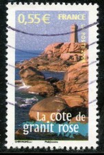 TIMBRE FRANCE OBLITERE N° 4163 // PORTRAITS DE REGIONS // LA COTE DE GRANIT ROSE