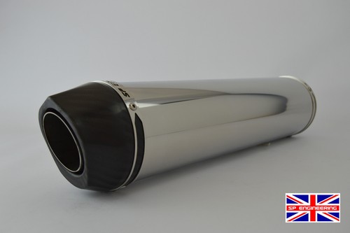 Bandit 1250S Exhaust SP Diabolus Stainless Round XL Carbon Outlet 2016-2017 - Picture 8 of 8