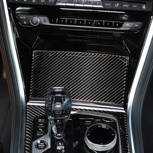 Carbon Fiber Center Console Storage Box Panel Trim For BMW 8 Series G14G15 2019+ - Picture 3 of 12