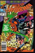 Web of Spider-Man #74 1991 FN-VF RARE Mark Je...