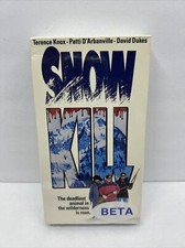 SNOW KILL 1990 NEW FACTORY SEALED PARAMOUNT PICTURES VINTAGE BETAMAX TAPE RARE
