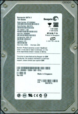 ST3120023AS, 9W4011-032, 3.01, AMK, 3KA1, SEAGATE SATA 120GB | eBay
