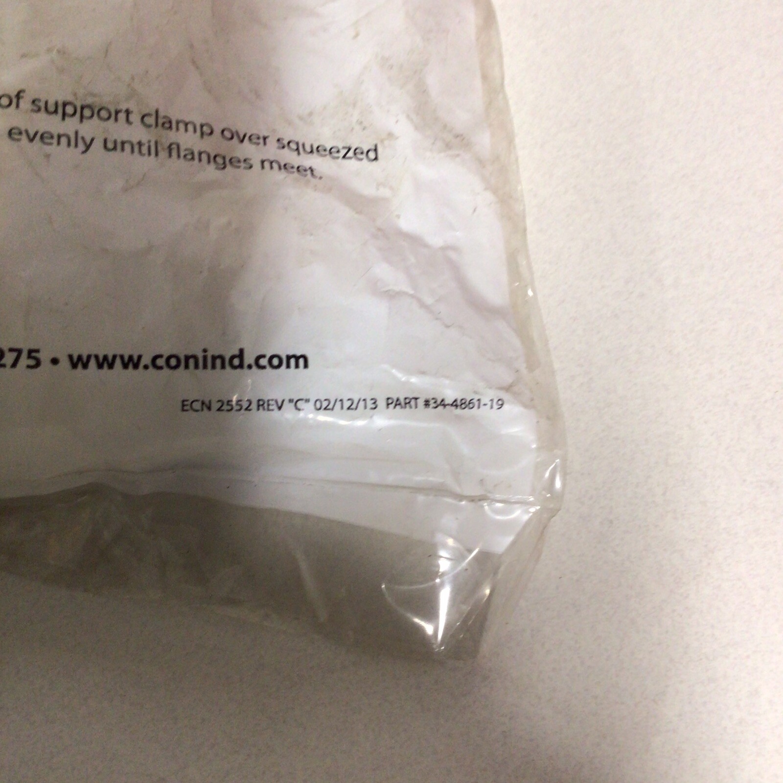 CONTINENTAL INDUSTRIES SUPPORT CLAMP 34-4861-19