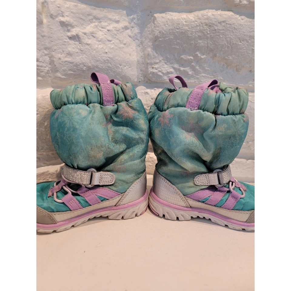 Tênis Stride Rite Disney Made 2 Play bota de neve 200 gramas isolado criança tamanho 6 - Imagem 4 de 4