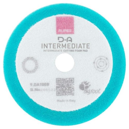 RUPES D-A 80x100mm Bigfoot INTERMEDIATE BLUE Foam Polishing Pad 9.DA100B DA - Picture 3 of 9