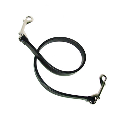 RECTANGULAR RUBBER TIE ROD CM. 100 WITH DOUBLE CARABINERS