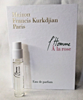 MFK Maison Francis Kurkdjian L Homme A La Rose  EDP 2ml/0.06 fl.oz carded sample