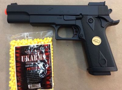 10'' inch FULL SIZE 1:1 SCALE SPRING AIRSOFT GUN  WITH FREE 1000 BB'S BULLETS