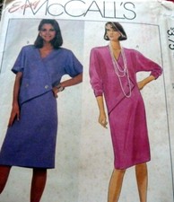 LOVELY VTG 1980s DRESS McCall's Sewing Pattern 6-8-10 UNCUT
