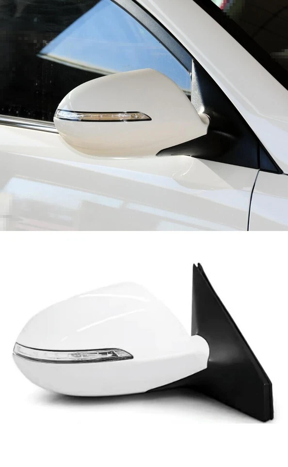 Conjunto de espejo retrovisor lateral derecho blanco para coche Kia Sportage SUV 2011-2016 7 pines Foto 3 de 3